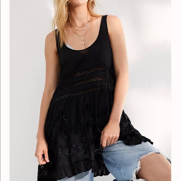 Free People Voile and Lace Trapeze Slip XXS - Picture 4 of 7